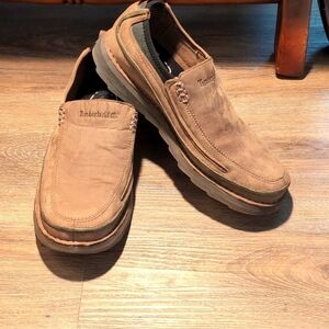 Timberland Men's Tan Slip-On Smart Comfort System Suede Leather Shoes Size 8